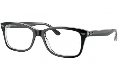 Ulleres graduades Ray-Ban RB 5428 d'acetat negre amb interior cristal·lí